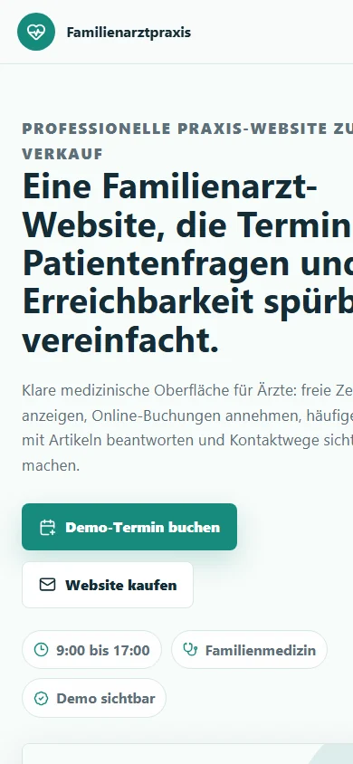 Website voor een familiearts met afspraken, patientenvragen en duidelijke contactroutes