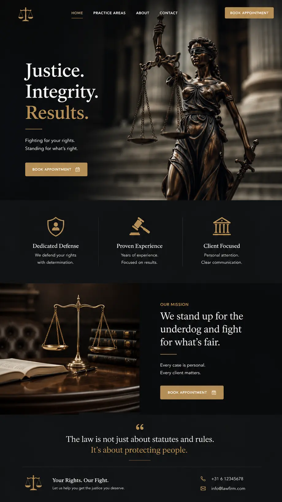 Lawyer website